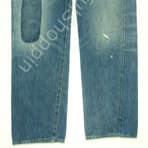 Levis LVC 1955 501 Selvedge Patched Repaired Jeans - Picture 3 of 5